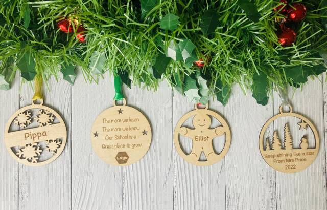 School Christmas Baubles, Gifts From Teacher - Personalised Gifts - image 1