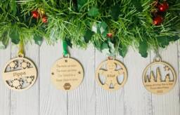 School Christmas Baubles, Gifts From Teacher - Personalised Gifts - thumbnail 1