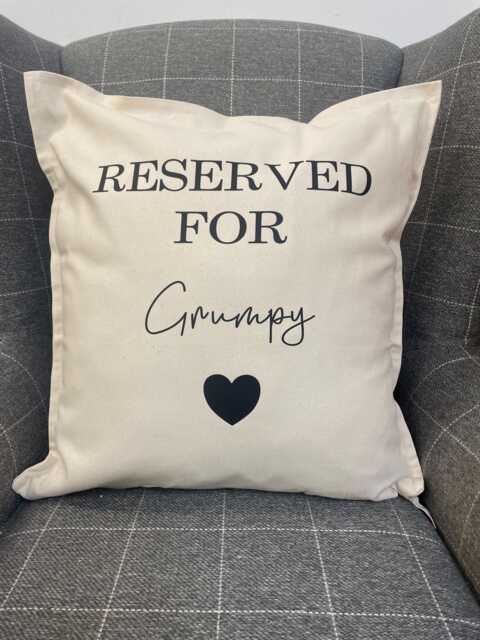 Reserved For Grumpy Cushion Funny Novelty Gift - image 1