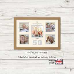 50Th Photo Frame Anniversary Golden Wedding Special Gift 5Sqbox-977D By Photos in A Word - thumbnail 1