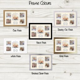 50Th Photo Frame Anniversary Golden Wedding Special Gift 5Sqbox-977D By Photos in A Word - thumbnail 2