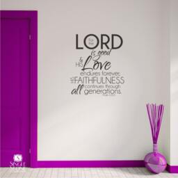 Bible Verse Wall Decal Psalm 1005 - Vinyl Word Art Custom Home Decor