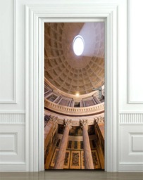 Pantheon Wall Door Sticker, Italy Architecture Decal, Cover, Panheon Wallpaper Mural Home Decor - thumbnail 2