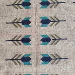 Motif Wool Jute Kilim Rug - Living Room/Bedroom Study - thumbnail 3