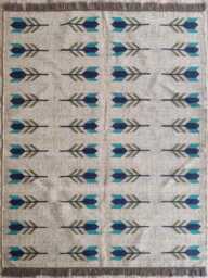 Motif Wool Jute Kilim Rug - Living Room/Bedroom Study