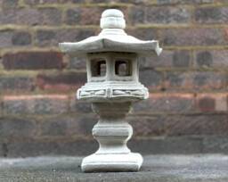Stone Pagoda Statue Concrete Lantern Figurine Outdoor Japanese Sculpture Cement Home Ornament Modern Pagoda Lover Gift - thumbnail 1