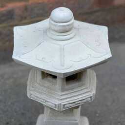 Stone Pagoda Statue Concrete Lantern Figurine Outdoor Japanese Sculpture Cement Home Ornament Modern Pagoda Lover Gift - thumbnail 2