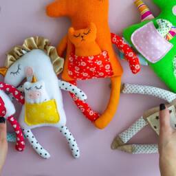 Plush Fox Toy Stuffed Animal Animals, Stuffed Baby Shower Gift New Gift, Comforter Gift, For Sleep - thumbnail 4