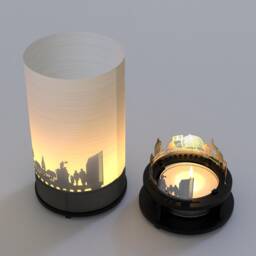 Mannheim Skyline Projection Candle Gift Box - City Souvenir - thumbnail 4