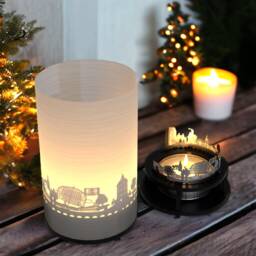Mannheim Skyline Projection Candle Gift Box - City Souvenir - thumbnail 2