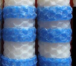 Colonial Stripes Beeswax Candles, Set Of 2 - thumbnail 3