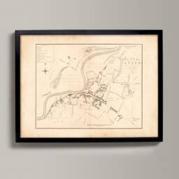 Annan Old Town Map - Fine Art Print Antique Map Of Dumfries & Galloway Near Dornock From 1883 - Historic Plan - thumbnail 2