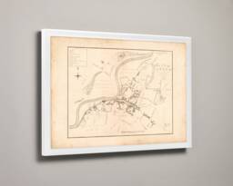 Annan Old Town Map - Fine Art Print Antique Map Of Dumfries & Galloway Near Dornock From 1883 - Historic Plan - thumbnail 1