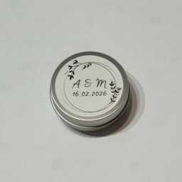 Personalised Wedding Favours, Floral Design - Soy Wax Candle Handmade Keepsake Gift - thumbnail 2