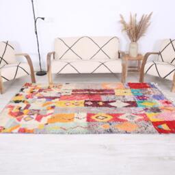 Moroccan Rug, Berber 5x8 Ft, Authentic Wool Rug - thumbnail 2