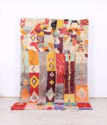 Moroccan Rug, Berber 5x8 Ft, Authentic Wool Rug - thumbnail 1