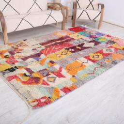 Moroccan Rug, Berber 5x8 Ft, Authentic Wool Rug - thumbnail 3