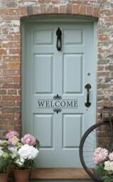 Welcome Vinyl Wall Decal - Front Door/Back Door Lettering For The Home - thumbnail 1