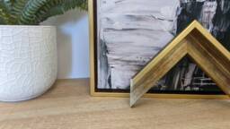 Andover Gold Canvas Floater Frame 32mm Deep - Frames For Pictures Or Artwork Tray Frames