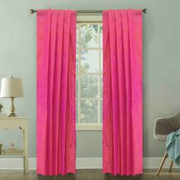 Coral Pink Silk Dupioni Curtain Panels - Rod Pocket, Grommet, Box Pleat, Three Pinch Tab Top & Plain Ring Top - thumbnail 3