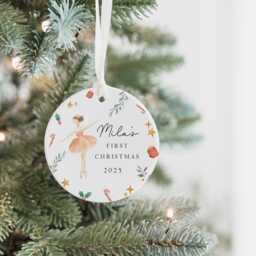 Personalised Baby's First Christmas Decoration - Keepsake Bauble Gift Ceramic Ornament 1st Nutcracker - thumbnail 3