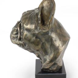 French Bulldog, Dog Statue On Marble Base, Limited Edition, Artdog. Made Of Cold Cast Bronze. Perfect Gift. Limited Edition - thumbnail 3