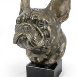 French Bulldog, Dog Statue On Marble Base, Limited Edition, Artdog. Made Of Cold Cast Bronze. Perfect Gift. Limited Edition - thumbnail 2