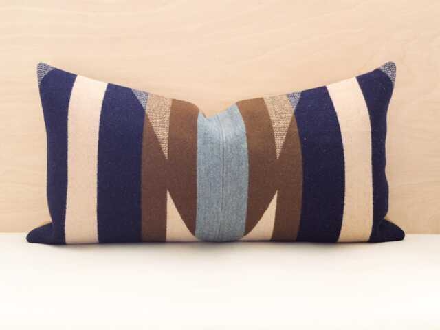 Wyeth Trail Wool Lumbar Pillow Cover, Southwestern Accent - Made To Order - image 1