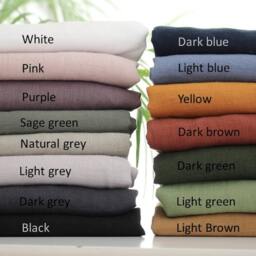 Organic Sage Green Linen Crib Bedding Set Or Just Fitted Sheet, Duvet Cover, Pillowcase - For Babies, Toddlers, Kids in Handmade - thumbnail 3