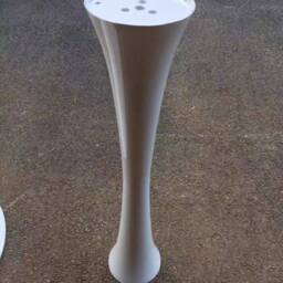 Tulip Round Table, Round Table Base, Kitchen Legs, Dining Round, Metal Pedestal - thumbnail 3