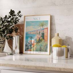 Nice France Poster, Travel Print, Decor, Gift - thumbnail 2