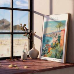 Nice France Poster, Travel Print, Decor, Gift - thumbnail 3