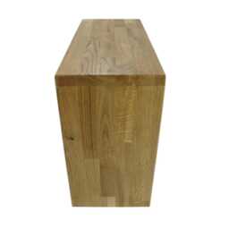 Solid Oak Wooden Bench With 2 Stainless Steel Shoe Shelves, Hall Bench, Designer 60x45x25cm Or 70x45x25cm - thumbnail 4