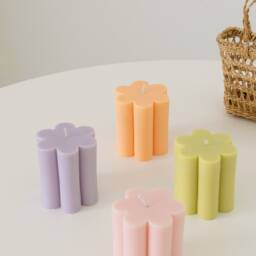 Pastel Flower Candle/Shape Soy Cottagecore Home Gift Aesthetic Decor