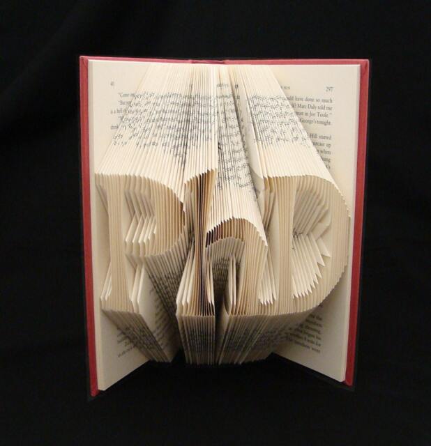 Phd - Folded-Book Art Sculpture Unique Gift - image 1