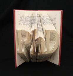 Phd - Folded-Book Art Sculpture Unique Gift - thumbnail 1