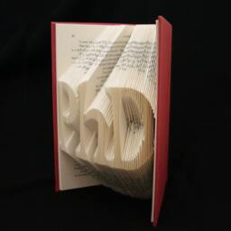 Phd - Folded-Book Art Sculpture Unique Gift - thumbnail 2