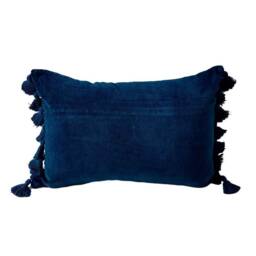 Velvet Tassel Cushion, Oblong Cushions, Terracotta Throw Pillow - thumbnail 3