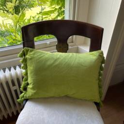 Colourful Velvet Tassel Cushion, Oblong Throw Cushions - thumbnail 4