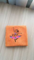Terry Towel With Ballerina Embroidery. Personal For The Girl.a Gift A Girl - thumbnail 1