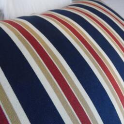 Large Stripe.stripes.navy.rust Red.cream.natural.pillow Cover.slip Cover.traditional.home Decor.den Decor.living Room Decor.pillow Cover - thumbnail 4