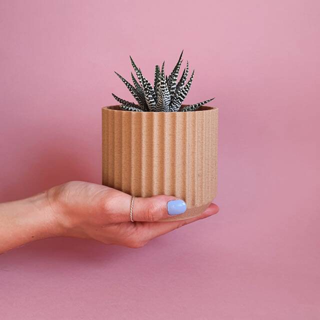 Eco-Friendly Plant Pot - Roman Modern Minimalist 3D Printed Geometric Planter - image 1