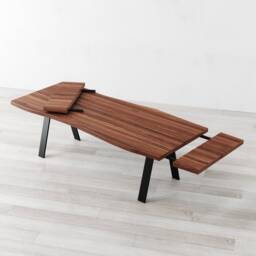 Trent Extendable American Walnut Dining Table - thumbnail 1