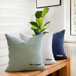 Minimalist Knitted Throw Pillow Cover Soft Neck Chunky Knit Cable Case Textured Cushion - Only Cover - thumbnail 4