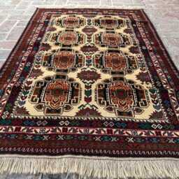 3x5 Afghan Baluchi Wool Rug - Premium Handwoven Tribal Carpet Naturally Dyed Fine Oriental Area For Bedroom Or Hallway Boho Gift - thumbnail 3