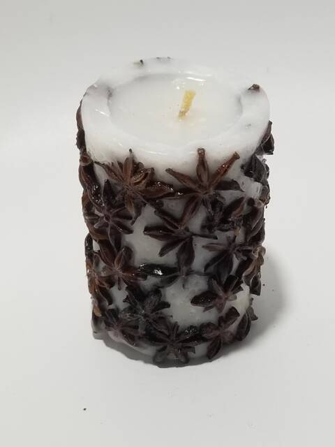 Candle Eco Handmade Spicy Night Light With Anise Stars - image 1