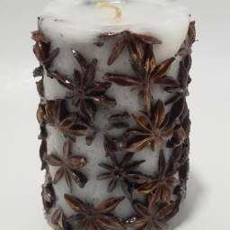 Candle Eco Handmade Spicy Night Light With Anise Stars - thumbnail 4