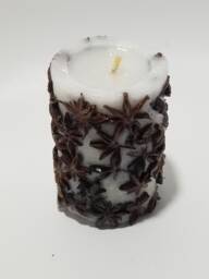 Candle Eco Handmade Spicy Night Light With Anise Stars - thumbnail 1