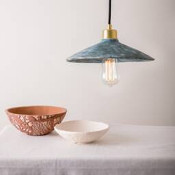 Pyrus Organic Ceramic Pendant Light Blue Earth 11 - thumbnail 1