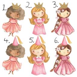 Personalised Princess Name Cushion. Gift For Birthday/Christmas/Girls Bedroom Home Decor Scatter Cushion - thumbnail 4